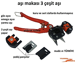 AŞI MAKASI 3 ÇEŞİT AŞILAMA AĞAÇ AŞILAMA MAKASI BIÇAĞI KALİTE