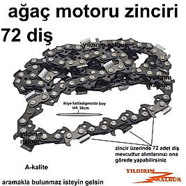 AĞAÇ MOTORU ZİNCİRİ 72 DİŞ 36 CM MOTOR TESTERE ZİNCİRİ