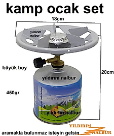KAMP OCAK BÜYÜK BOY 450 GR KARTUŞ PİKNİK TÜPÜ KAMP