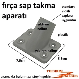 FIRÇA SAPI TAKMA APARATI PLASTİK VİDALI SAP TAKMA APARATI DELİKLİ