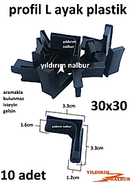 PROFİL AYAĞI L AYAK 30X30 MASA SANDALYE ÇELİK RAF RANZA AYAĞI PLASTİK