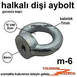 AYBOLT M6 HALKA CİVATA DİŞİ ÇEKME HALKASI MAPA ÇEKTİRME