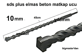 BETON DELME UCU SDS PLUS 10X450 MATKAP UCU KANALLI DUVAR DELME UZUN BOYLU