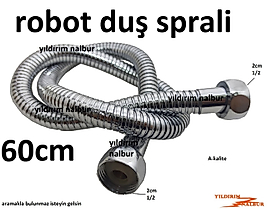 DUŞ SPRALİ 60 CM ROBOT DUŞ SETİ BAĞLANTI SPRALİ KISA BOY ASANSÖRLÜ DUŞ SETİ SPRALİ DUŞ HORTUMU