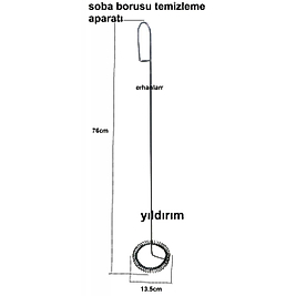 SOBA BORUSU TEMİZLEME APARATI METAL KALİTE
