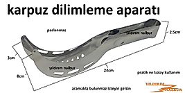 KARPUZ DİLİMLEME APARATI PASLANMAZ KARPUZ KESME EL ALETİ