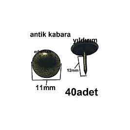 KABARA RAPTİYE ÇİVİ KOLTUK ÇİVİSİ ANTİK RENK YER