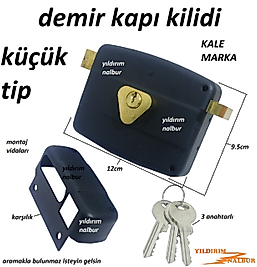 KALE TRAJLI KİLİT DEMİR KAPI KİLİDİ 12CM KÜÇÜK BOY ÖZEL TİP DIŞ KAPI KİLİDİ BAHÇE KAPISI KİLİDİ