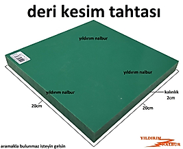DERİ KESİM TAHTASI PLASTİK FİBER DERİ KESME TABLASI HOBİ İŞLERİ TABLA