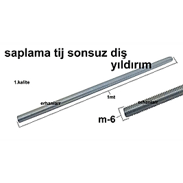SAPLAMA TİJ SONSUZ VİDA ROT M6