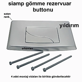SİAMP TEMA GÖMME REZERVUAR BUTONU SATEN RENK REZERVUAR İÇ TAKIM DÜĞMESİ