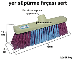 YER FIRÇASI İNŞAAT FIRÇASI SERT ÇÖPÇÜ FIRÇASI KÜÇÜK