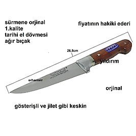 SÜRMENE BIÇAK KURBAN BIÇAĞI EL YAPIMI DÖVME 1NO YÜZME BIÇAĞI DOĞRAMA