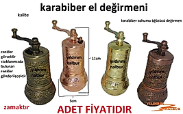 KARABİBER EL DEĞİRMENİ ZAMAK KARABİBER TOHUM ÖĞÜTÜCÜ MAKİNA
