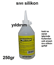 SIVI SİLİKON HOBİ SİLİKON MUM SİLİKON 250GR HOBİ İŞELERİ YAPIŞTIRICI