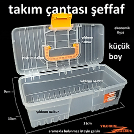 TAKIM ÇANTASI ŞEFFAF EKONOMİK MODEL KÜÇÜK BOY HIRDAVAT ÇANTASI