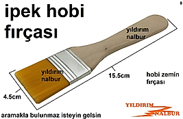 BÜYÜK BOY İPEK HOBİ FIRÇA YUMŞAK ZEMİN FIRÇASI İPEK HAFİF