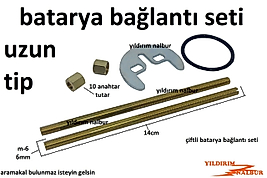 BATARYA BAĞLANTI SETİ ÇİFT VİDA DUBLE UZUN BOY MUTFAK BATARYASI LAVABO BATARYASI