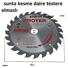 SUNTA KESME ELMASLI DAİRE TESTERE ODUN KESME AĞAÇ KESME TESTERE