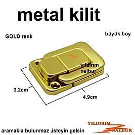 ÇANTA TOKASI GOLD ALTIN RENK VALİZ TOKASI BAVUL KİLİDİ HOBİ KİLİTMETAL KİLİT