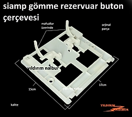 SİAMP GÖMME REZERVUAR BUTON VERSO 80 ÇERÇEVESİ İÇ TAKIM BASMA DÜĞME ÇERÇEVE