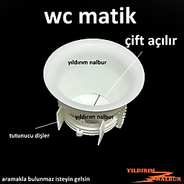 WCMATİK HELA TAŞI KAPAĞI WC MATİK TUVALET KAPAĞI ÇİFT AÇILIR
