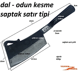 DAL KESME BIÇAĞI ODUN KESME SAPTAK ORAK TIRPAN AHŞAP SAPLI BUDAMA
