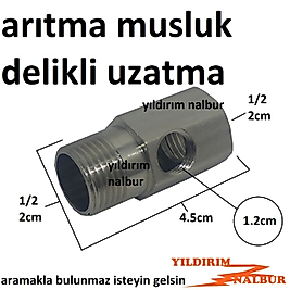 ARITMA MUSLUK DELİKLİ UZATMASI 4.5CM YARIM PARMAK ARITICI UZATMA