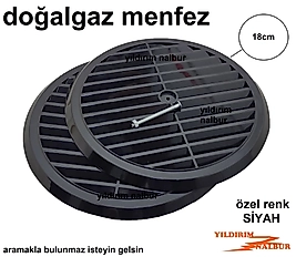 DOĞALGAZ CAM MENFEZİ SİYAH PANEL DOĞALGAZ CAM MENFEZİ UZUN VİDA