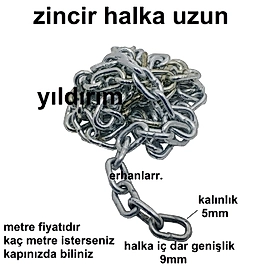 GALVENİZ KAPLAMA HALKA ZİNCİR 5MM KALINLIKTA