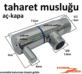 ÇUBUKLU TAHARET MUSLUK TAHARAT MUSLUĞU UYGUN AÇ KAPA KALİTE