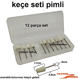 KEÇE SETİ 10 PARÇA HOBİ CİLA PARLATMA SET POLİSAJ