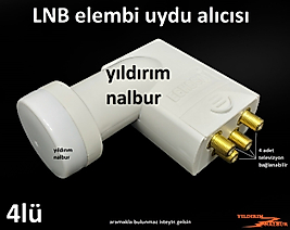 ELEMBİ 4 LÜ GİRİŞLİ UYDU ALICISI CİHAZI ÇANAK DÖRTLÜ GRŞ