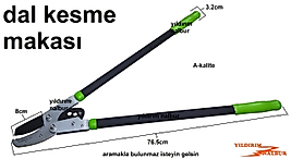 YÜKSEK DAL KESME EKONOMİK FİYAT 76CM MAKASI BUDAMA MAKASI AĞAÇ KESME AĞAÇ BUDAMA GÜL BUDAMA
