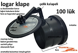 LOGAR KLAPA ÇELİK KAPAK 100 LÜK ÇEKVALF PLASTİK RÖGAR PİS SU KLAPESİ PRATİK
