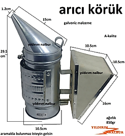 ARICI KÖRÜK GALVENİZ ARI KOVAN DUMAN ÜFLEME APARATI POMPALI KÖRÜK
