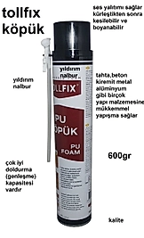 KÖPÜK YALITIM KÖPÜĞÜ TOLLFIX BÜYÜK BOY SIKMA KÖPÜK