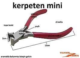 KERPETEN MİNİ TEPE KESKİ PROFESYONEL HOBİ KERPETEN KÜÇÜK BOY UFAK