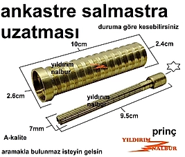 PRİNÇ SARI ANKASTRE WALF UZATMASI DUVAR İÇİ MUSLUK SALMASTRA UZATMASI