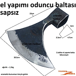 DÖVME ÇELİK ODUNCU BALTA BÜYÜK BOY AĞAÇ BALTASI YAY TİPİ
