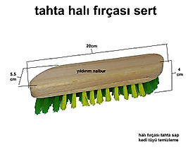HALI FIRÇASI TAHTA FIRÇA SERT KALİTELİ KEDİ KÖPEK TÜYÜ TEMİZLEME
