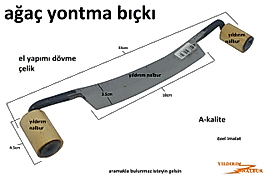 ÖZEL YAPIM DÖVME ÇELİK BIÇKI SAP YONTMA AHŞAP OYMA AĞAÇ RENDESİ ÇİFT KOLLU ÇELİK