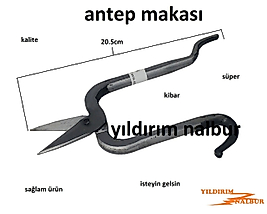 ANTEP MAKASI ORTA BOY TENEKE MAKASI DÖVME TENEKE MAKASI TEL KESME