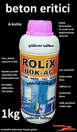 LAVABO AÇICI HARÇ TAŞ KUM BETON ERİTİCİ ASİT 1KG TIKANIK AÇMA DÖK AÇ