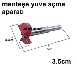 MENTEŞE YUVA AÇMA APARATI FREZESİ 35MM