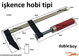 İŞKENCE ALETİ HOBİ İŞKENCE DUBLE UZUN BOYLU EL İŞKENCESİ BOY SIKMA APARATI AHŞAP HOBİ MENGENE