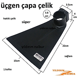 BAHÇE ÇAPASI ÇELİK ÜÇGEN TOPRAK ÇAPALAMA KAZMASI BELLEME