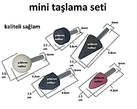 TAŞLAMA ZIMPARA ÇAPAK ALMA MİNİ TAŞLAMA HOBİ SETİ 5 PARÇA