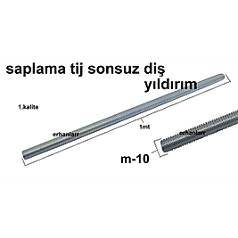 SAPLAMA TİJ SONSUZ CİVATA ROT M10 KALİTELİ KALIN SAĞLAM