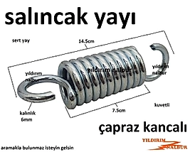 SALINCAK YAYI ÇAPRAZ KANCALI HOPPALA YAYI ÇELİK YAY BÜYÜK BOY SALINCAK İÇİN